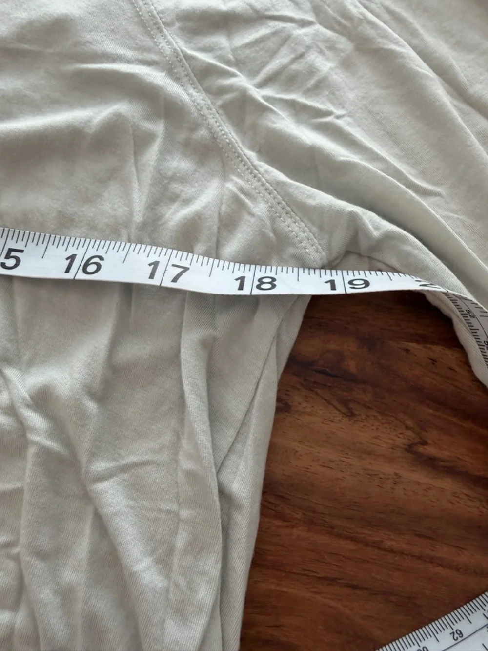 Aerie Offline Long-Sleeve Lightweight Scoop Neck Top - Cream size L - Picture 2 of 3